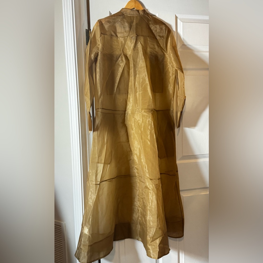 NWT! Banana Republic Organza Maxi Shirt Dress - Size Medium - Picture 6 of 10